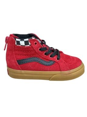 Red vans baby skate shoes Size 4 baby NWOT